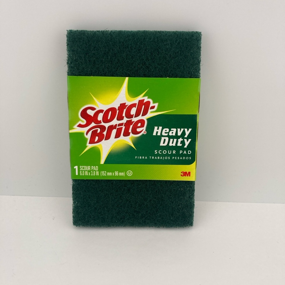 25 Scotch Brite 3M Heavy Duty Green Scour Pad Scrub Multi Use